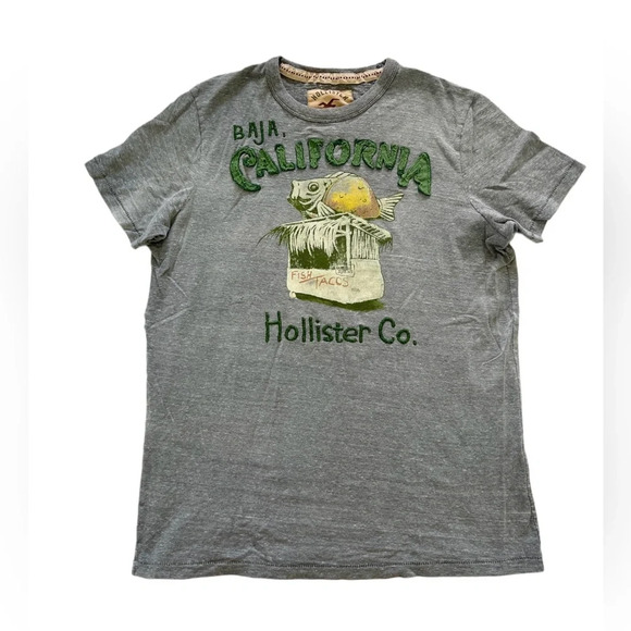 Hollister Tops - Extremely Rare Vintage Hollister single stitch Baja Fish Tacos t-shirt  XL